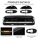 3x Smoked Amber Cab Roof Top Marker Clearance Running Lights Lamps Assembly Kit 30 LED Compatible with 2002-2007 Chevrolet Silverado/GMC Sierra 1500 1500HD 2500 2500HD 3500 Trucks Cab Lights