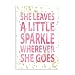 Stupell Home Décor She Leaves a Little Sparke Wall Plaque Art, 10 x 0.5 x 15, Proudly Made in USA