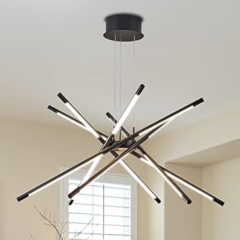 Illuminati Black Modern LED Chandelier Cover