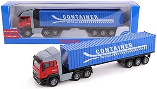 Toyland® 28cm Toy Lorry & Trailer - Diecast - Model Toys & Vehicles Assorted Designs (Container Lorry)