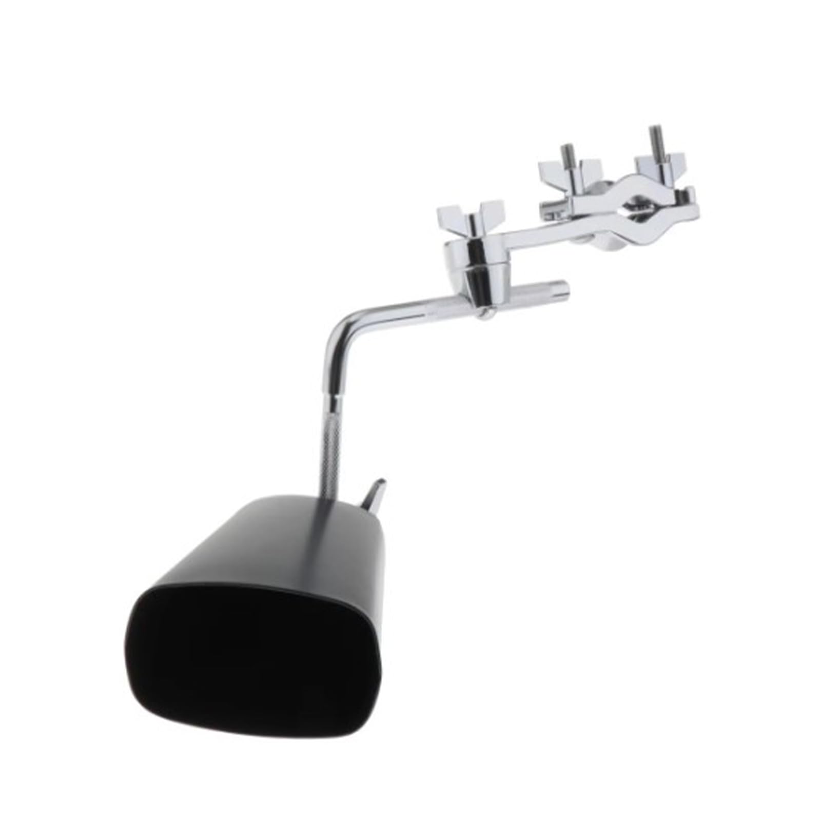 mioosho Cowbell Percussion Holder with Cowbell Adjustable Cowbell MountIng Bracket Clamp Musical Instrument Parts Easy Install