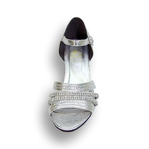 Floral Eryn Women Wide Width Evening Dress Shoe for Wedding, Prom, Dinner2