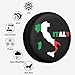 Italy Italian Flag map Spare Tire Cover Waterproof Universal Vehicle Wheel Covers Fit for RV Truck SUV Travel Trailer Camper Car Wheel Protectors 15 inch