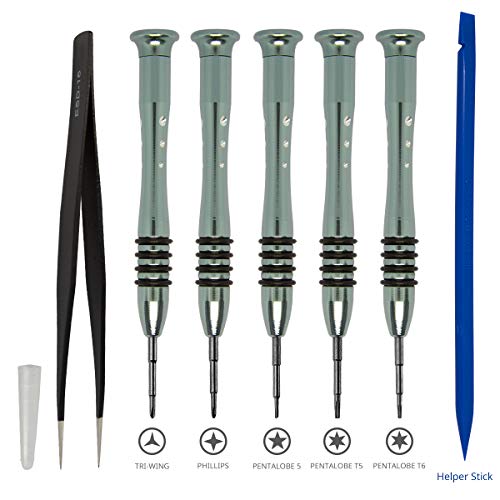 shinedisk Screwdriver Set for Apple MacBook Pro Retina and Air, 6pcs Screwdriver Repair Tool Kit for MacBook, Fit for All of MacBook Series 2009 2010 2011 2012 2013 2014 2015 2016 2017 2018