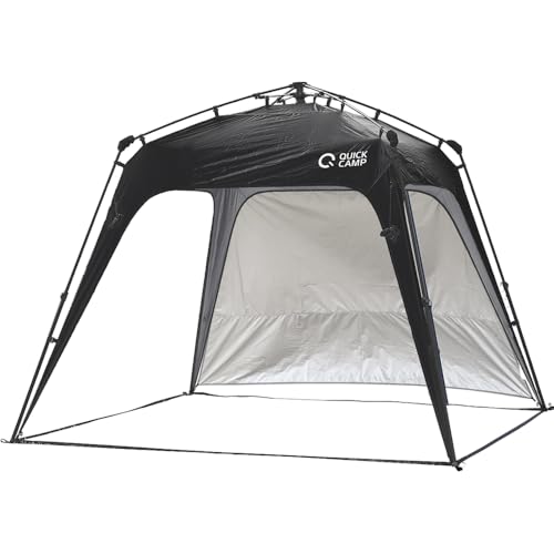 [クイックキャンプ] ワンタッチタープ 2.5m フラップ付き 簡単設営 サイドシート付き 日よけ 日除け 日陰 日かげ 涼しい クール COOL 遮熱 遮光 1枚目
