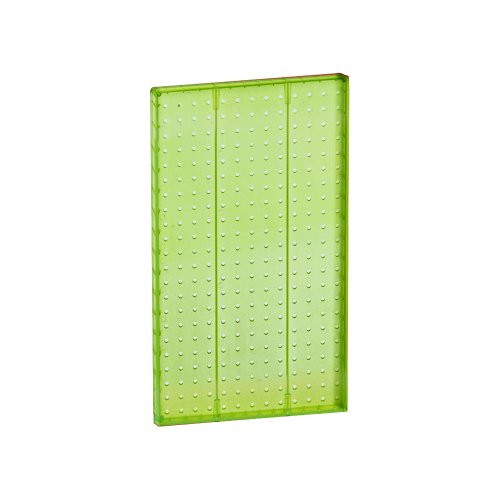 Azar 771322-GRE Pegboard 1-Sided Wall Panel, Green Translucent Color, 2-Pack