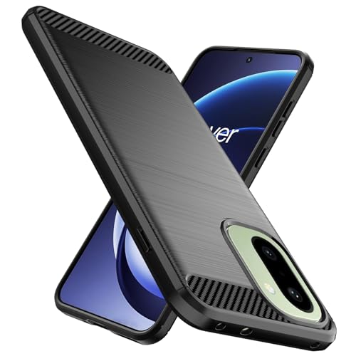 Natbok Oneplus 15R�P�[�X�p�ɐ݌v���ꂽ�A�_���TPU [�N�уe�N�X�`��] [����~��] �ϏՌ��~���^���[�v���e�N�V�����o���p�[�t�H���P�[�X�AOne Plus 15R�p�X�����P�[�X�J�o�[ �u���b�N