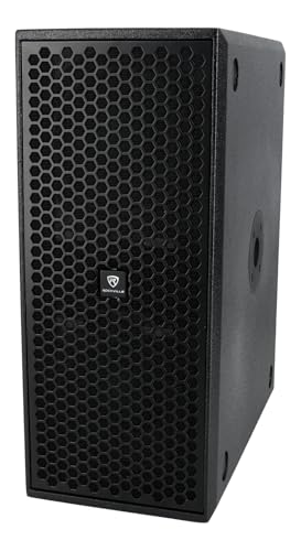 Rockville TITAN SLIM D8 Powered Subwoofer, Dual 8' Woofers, 400W RMS/1600W Peak, 122dB SPL,...
