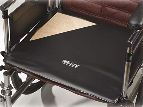 Skil-Care Wheelchair Seat Support Platform, 18 in x 16 in Water-Resistant Vinyl-Covered Hardboard Insert, Wipe-Clean Surface, Solid Base for Wheelchair Cushions, 703082