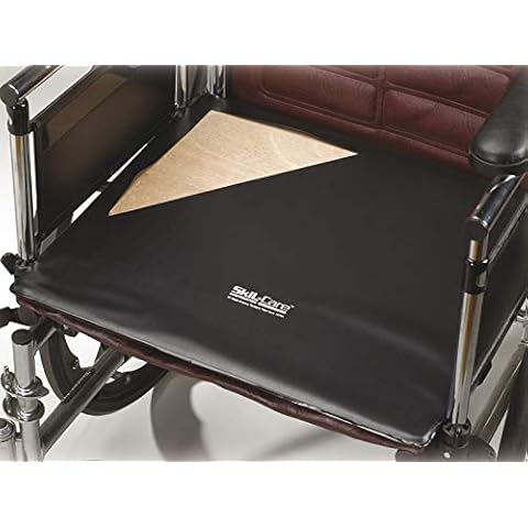 Skil-Care Solid-Seat Platform, 18"" W x 16"" D x 0.5"" H, Vinyl-Covered Hardboard, Firm Foundation for Wheelchair Cushions, 703082 Cover
