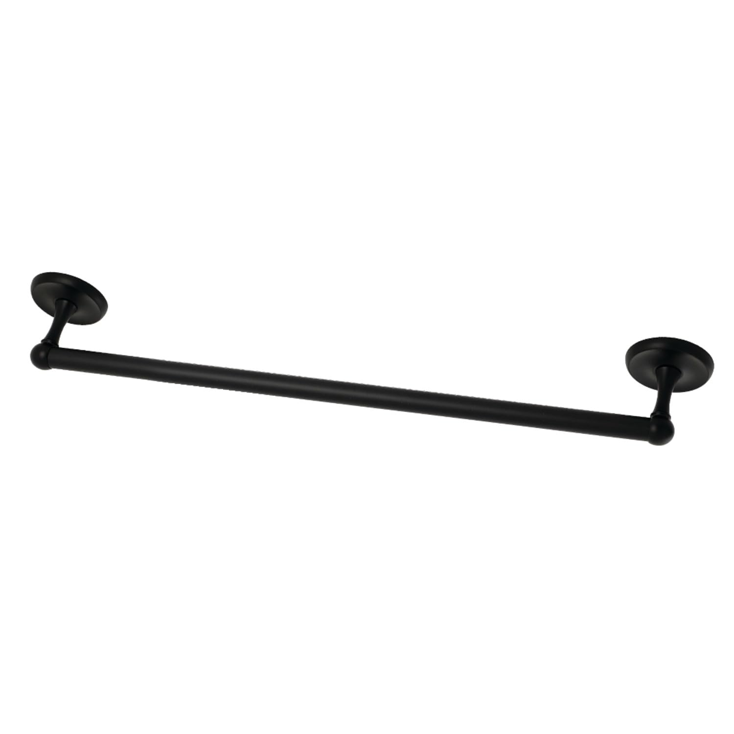 Barre de serviette en laiton noir mat 45 cm pour mur de douche