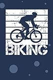  SKIZZENBUCH: Radfahrer Notizbuch Blanko A5 - 120 Seiten für Notizen Skizzen Zeichnungen - Fahrradtour Geschenk für Radfahrer Fahrradfahrer - Retro Radsportler Notizheft Fahrrad Trikot