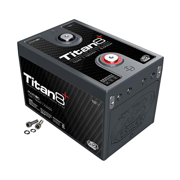 XS Power Titan8 PWR-S5, 12 Volt Lithium Titanate Car Audio Battery, 5000 Watts, 2000A, 10AH