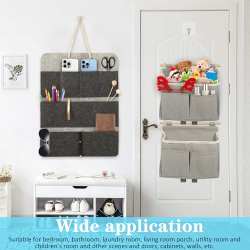 Hängeorganizer Filz Hängeaufbewahrung Wandorganizer Camping Aufbewahrungstasche mit Mehreren Taschen Wand Organizer Hängend für Wand, Tür, Bad Organizer, Zuhause, Büro