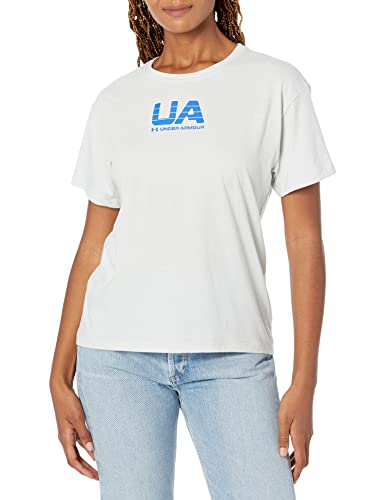 T-shirt vintage Under Armour femme à manches courtes en coton doux