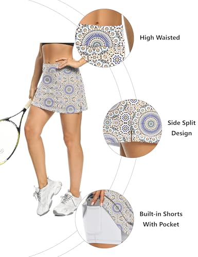 Image of LouKeith Tennis Skirts for Women Golf Athletic Activewear Skorts Mini Summer Workout Running Shorts with Pockets