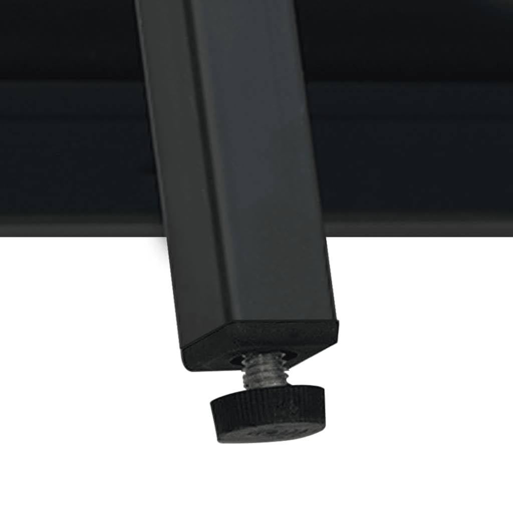 Aparador negro 70 x 35 x 70 cm, acero y cristal, con estantes ajustables, para salón, cocina, pasillo, espacio de almacenamiento versátil