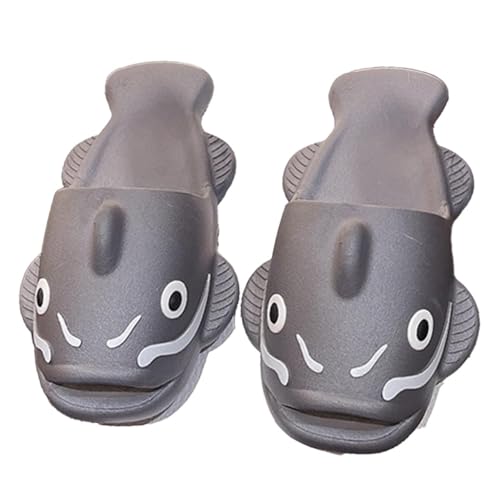 Fish Slippers Cute Funny Women's Cute Catfish Home Anti-Slip Animal Indoor Outdoor Sandals Shower Student Travel