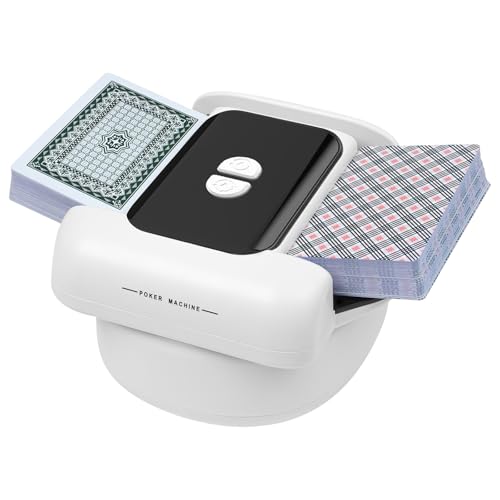 Automatischer Kartenmischer, 2-Deck-Ultra leise Shuffling-Maschine mit Auto/Manuell Modus