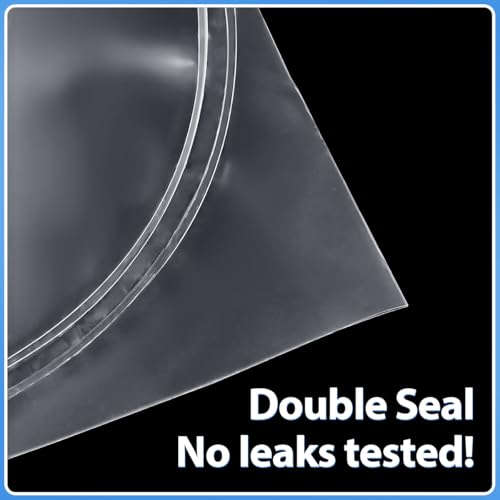 Image of Fish Shipping Bags for Live Fish, 15x30 inch Round Bottom Double Seal Clear Leak-Proof Live Fishes Transport Bags Koi Transport Bag, Betta Shipping Fishery Bag (Ultimate 3 mil, 25 Pack)
