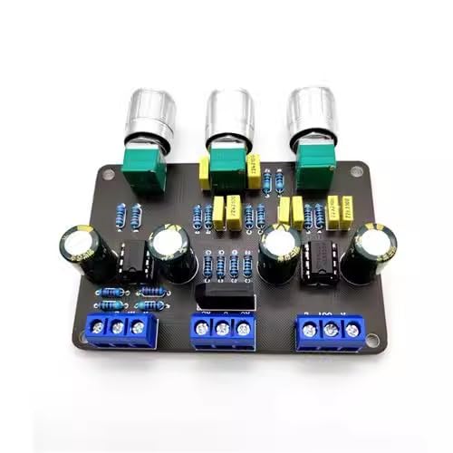 Lagnlnaoy Dual NE5532 Tone Stereo Preamplifier Board Audio HiFi Amprifier Equalizer Preamp Treble Bass Tone Control Module Board