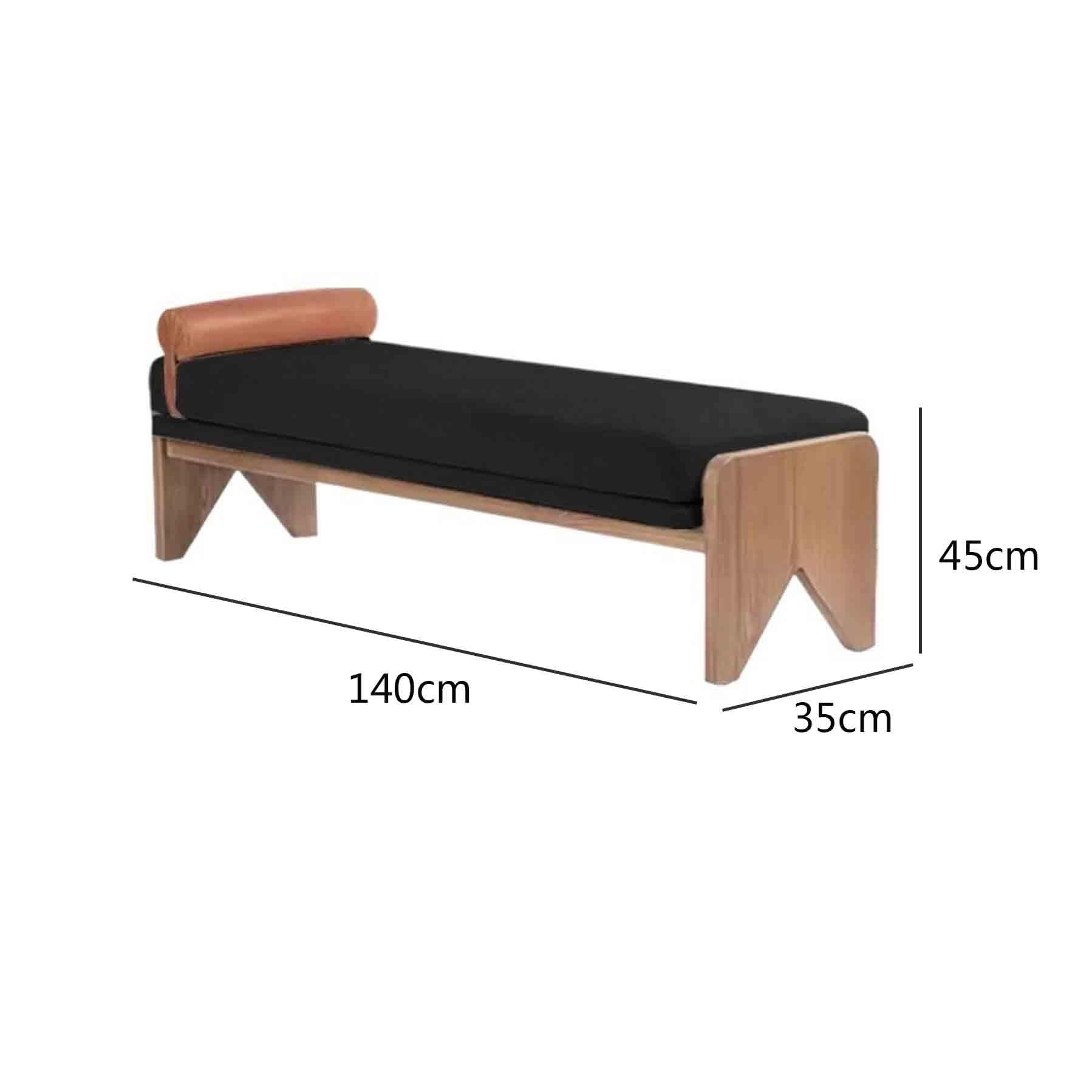 Panca imbottita Panca fasciatoio for divano in legno lunga for uso domestico(Grande)