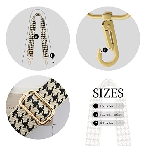 Image of TANOSII Wide Purse Strap Adjustable Replacement Shoulder Crossbody Strap Handbag Strap