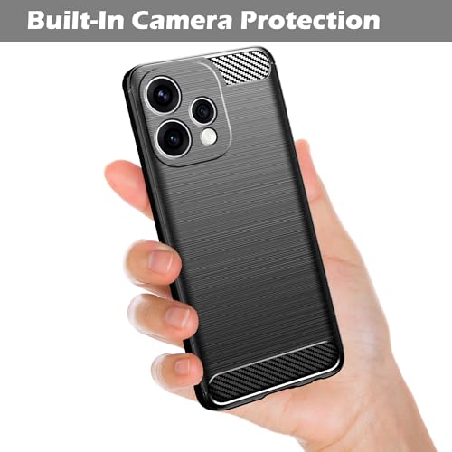Image of Amazon Brand - Solimo Back Cover Case for Oppo Reno 15 5G | Compatible for Oppo Reno 15 5G Back Cover | 360 Degree Protection | Soft and Flexible (TPU | Matte Black)