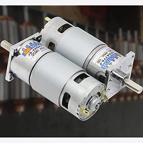 12V 24V DC gear motor,high-power high-torque DC motor,Slow forward and reverse speed control small DC motor,J17648 - (Speed(RPM): 600rpm, Voltage(V): 12V)