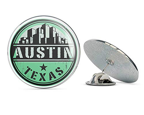 Austin Texas USA Round Metal 0.75