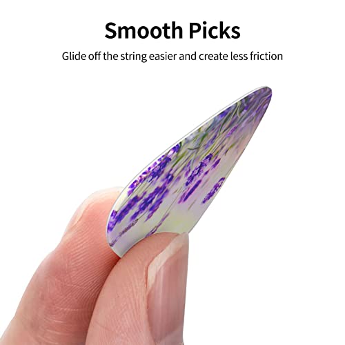 Ensemble de 12 médiators de guitare fleur de lavande pour guitare acoustique, guitare électrique, contrebasse, ukulélé - Les Beatles, Paul McCartney, John Lennon, RIngo Starr, George Harrison Ensemble de 12 médiators de guitare fleur de lavande pour guitare acoustique, guitare électrique, contrebasse, ukulélé – Image 4
