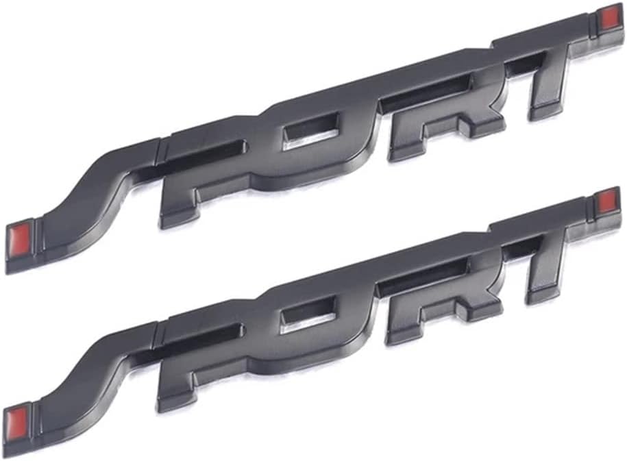 Nawpheki 3D Metal Sport Emblem Stickers, 2Pcs Sport Decal