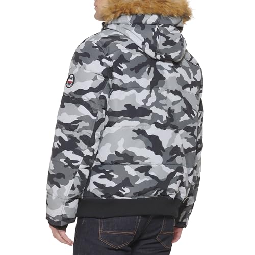 Image of Tommy Hilfiger Men's Arctic Cloth Quilted Snorkel Bomber Jacket (Standard and Big & Tall)