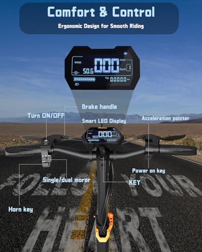 T2 Max 1000W Electric Scooter for Adults with 10 Inch Fat