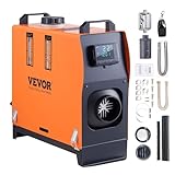 VEVOR Chauffage Diesel Tout-en-Un Portable 12 V 5-8 KW 0,16-0,52 L/h Réchauffeur d'air Diesel 8-36 ℃ Réglable 15-20 m² Contrôle Intelligente LCD Télécommande Réservoir 5 L pour Bateau Auto Intérieur