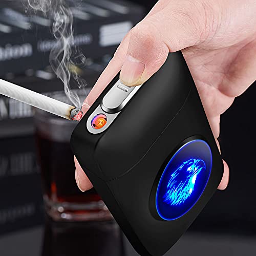 X-Lighter Xl666 Cigarette Case With Lighter, 18Pcs 84Mm King Size Cigarettes Holder, Smell Proof, Led Screen, Father's Day Gift For Men Dad #TOP6