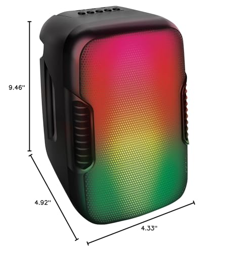 Image of Coby Ultimate Wireless Speaker | 5 Light-Up Modes, High-Fidelity Audio, Travel-Friendly Design | Up to 6 Hours of Total Playtime | Portable DJ Boombox Music Accessory for Get-Togethers