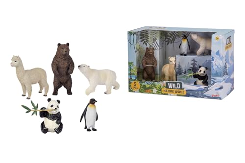 Figurines d'animaux sauvages sans petits morceaux pour jouer sans risque