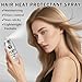 AOAZXBB Hair Heat Protectant Spray 450°F Heat Protection Spray with Jojoba Seed Oil, Smooth, Hydration, Frizz Control Thermal Protector for All Hair Types, 7.61 Fl.oz