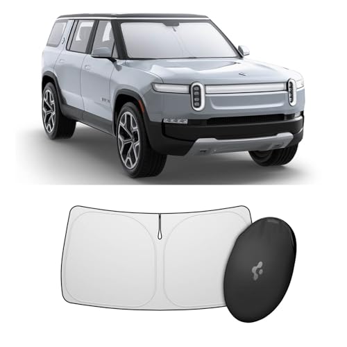 Spigen Triple-Coated CryoShade Front Windshield Sunshade (Reinforced Velcro Strap) Designed for...
