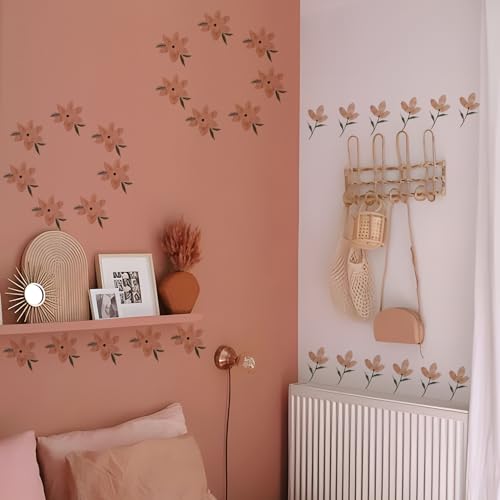 YouRfocus Daisy Vinilos Decorativos 72 Piezas Naranjas miniatura 3