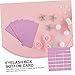 Gatuida 50pcs Packaging Box Bottom Cards Glitter Lash Case Paper Pink Internal Glitter Background Papers for Eyelash Supply
