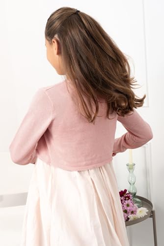 Image of BOLEROSE Girls Long Sleeve Sparkle Cardigan Childrens Kids Bolero Shrug