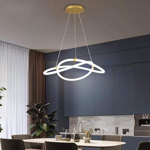 72W Ring Pendant Light avec anneaux LED pour lustre acrylique