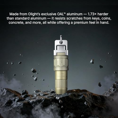 OLIGHT iUltra Rechargeable EDC Flashlight, 80 Lumens Mini LED Keychain Light, Easy take with Pocket or Attach to Keyring, Bag, for Everyday Carry and Emergencies (Olive-Green) - Image 3