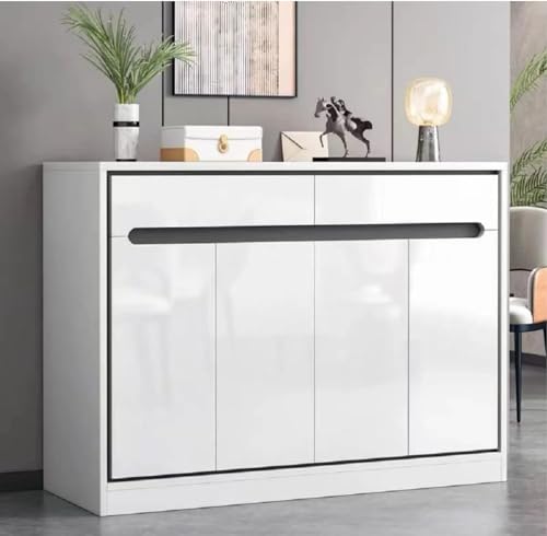 Image of CREON White Peel and Stick Wallpaper Waterproof Easy to Clean Vinyl Roll Decorative Kitchen Cabinet Table Closet (in 12X80, White Glossy WP)