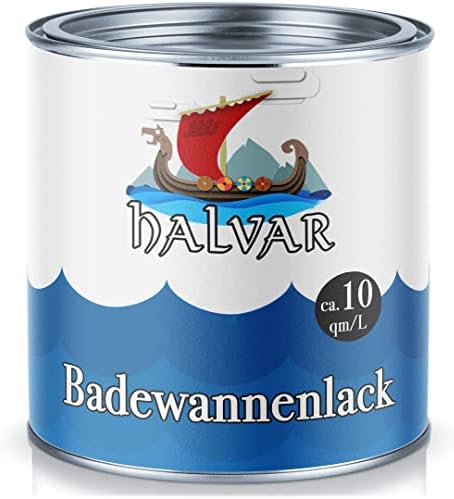 Halvar 2K Bathtub Paint Bathtub Coating Choice of Colours, Enamel Coating