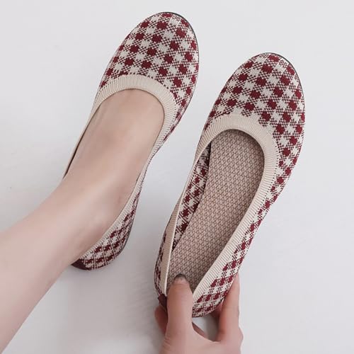 Chaussures plates en tricot et ballerines de créateur