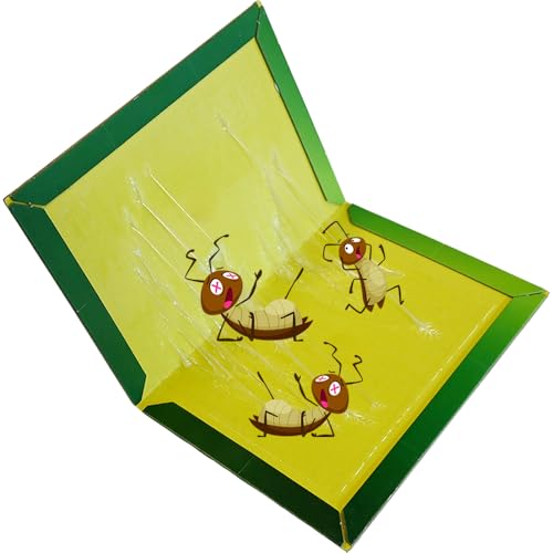 Ram® 6 Pack Pest Insect Trap Board Strong Heavy Duty Sticky Trap Boards For Pests, Indoor Garden Kitchen Non Toxic Fly Catchers Glue Trap
