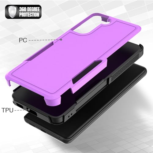 Image of MDCN for Galaxy S21 Plus Case: Dual Layer Protective Heavy Duty Cell Phone Cover Shockproof Rugged with Screen Protector - Military Protection Bumper Tough - Galaxy S21+ Plus 5G, Purple